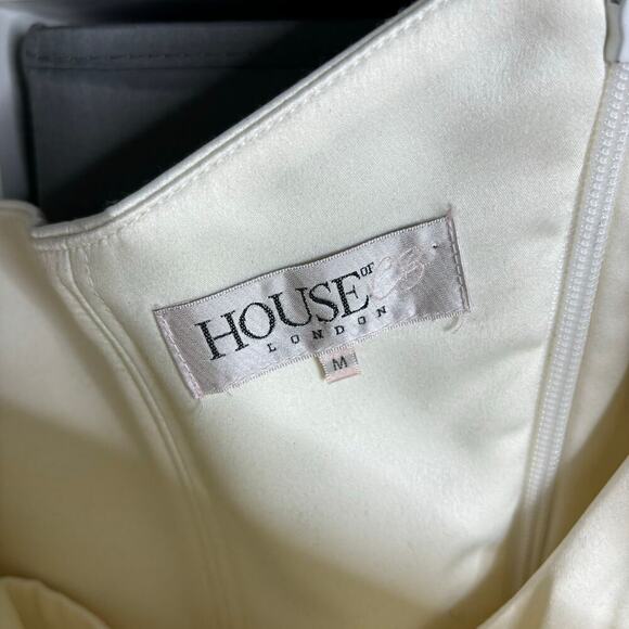 House of CB Tiffany One Shoulder Mini Dress White Size M - Picture 9 of 11